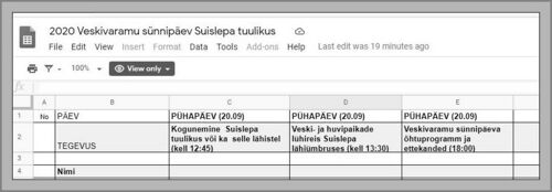 REGISTREERUMISTABEL SULETUD!